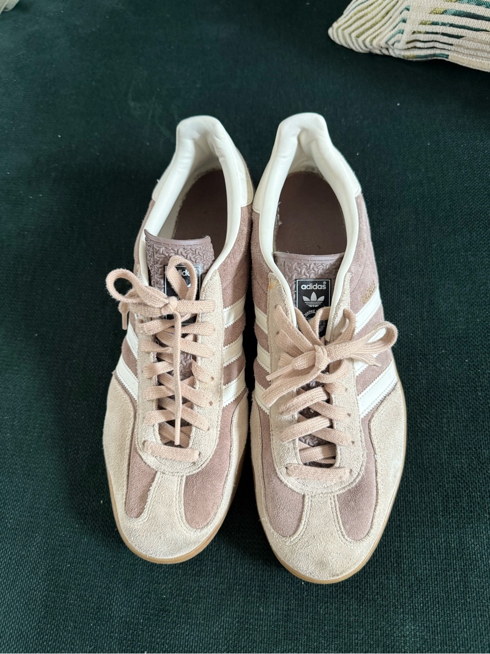 adidas Men’s Gazelle Suede Sneakers in Light Brown/Beige
